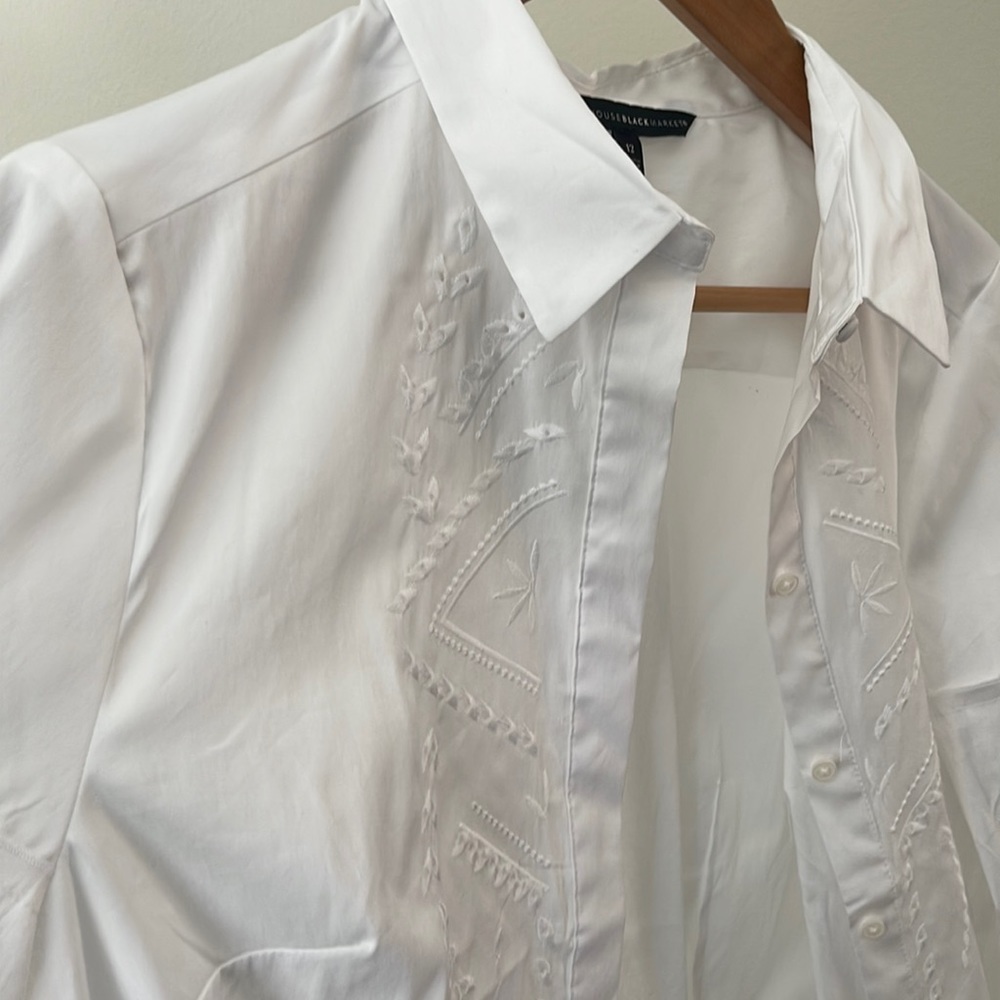 White fitted shirt